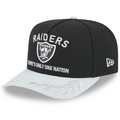 LAS VEGAS RAIDERS YOUTH 2025 NFL DRAFT 9FIFTY A-FRAME SNAPBACK HAT - BLACK/GRAY
