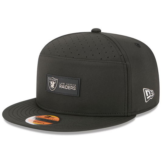 LAS VEGAS RAIDERS YOUTH 2025 NFL SIDELINE 9FIFTY SPLIT SNAPBACK HAT - BLACK