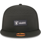 LAS VEGAS RAIDERS YOUTH 2025 NFL SIDELINE 9FIFTY SPLIT SNAPBACK HAT - BLACK