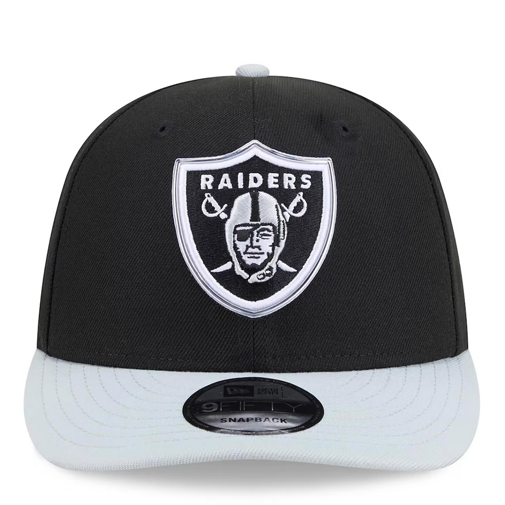 LAS VEGAS RAIDERS YOUTH 2026 NFL DRAFT 9FIFTY SNAPBACK HAT - BLACK/GRAY