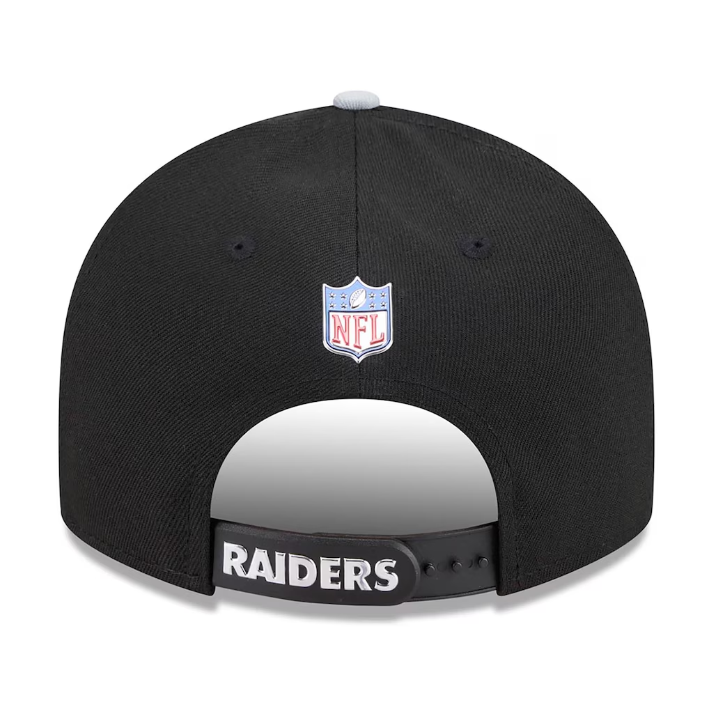 LAS VEGAS RAIDERS YOUTH 2026 NFL DRAFT 9FIFTY SNAPBACK HAT - BLACK/GRAY