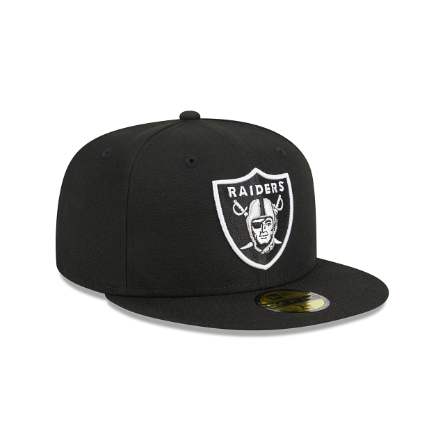 LAS VEGAS RAIDERS YOUTH EVERGREEN BASIC 59FIFTY FITTED HAT - BLACK