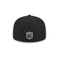 LAS VEGAS RAIDERS YOUTH EVERGREEN BASIC 59FIFTY FITTED HAT - BLACK