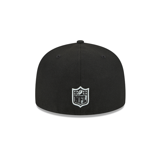 LAS VEGAS RAIDERS YOUTH EVERGREEN BASIC 59FIFTY FITTED HAT - BLACK