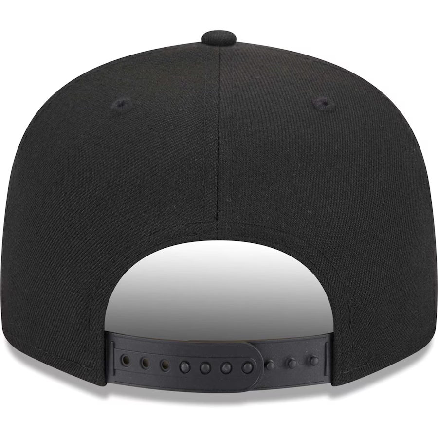 LAS VEGAS RAIDERS YOUTH EVERGREEN SCRIPT 9FIFTY SNAPBACK HAT - BLACK
