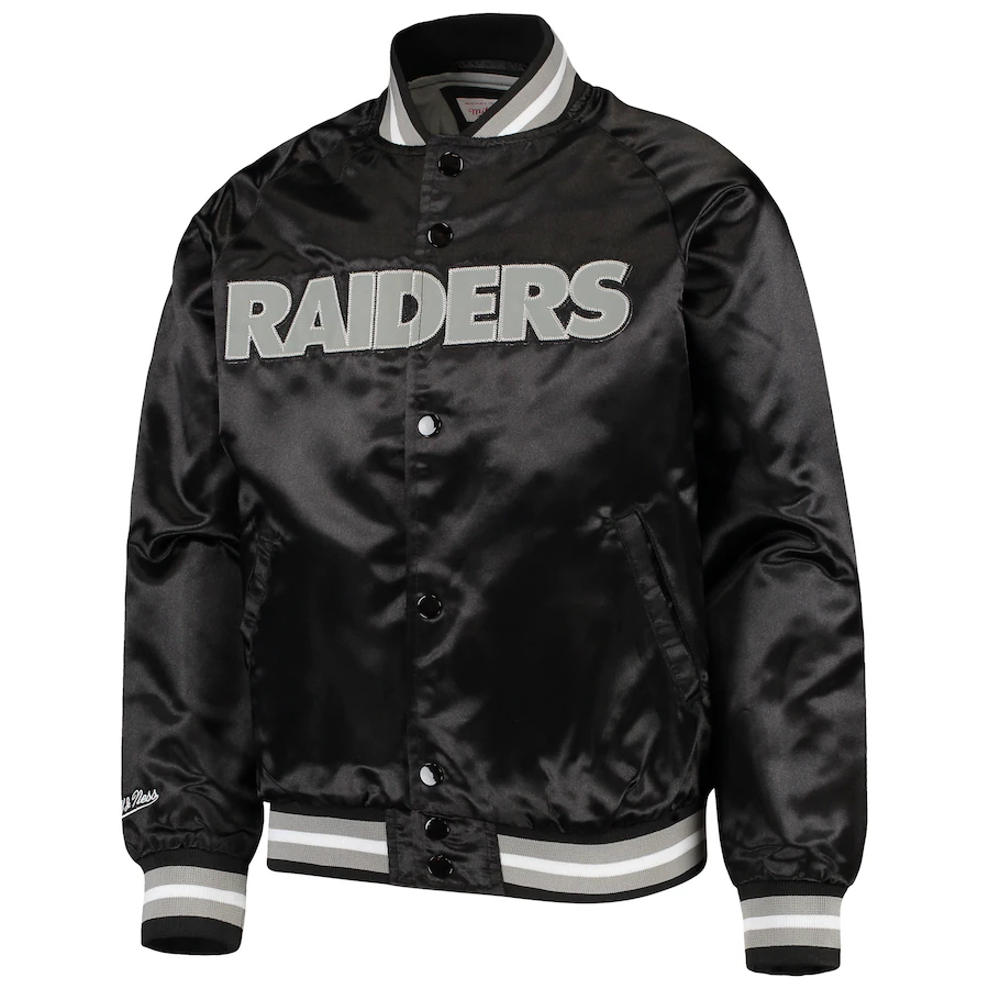 LAS VEGAS RAIDERS YOUTH LIGHTWEIGHT SATIN JACKET