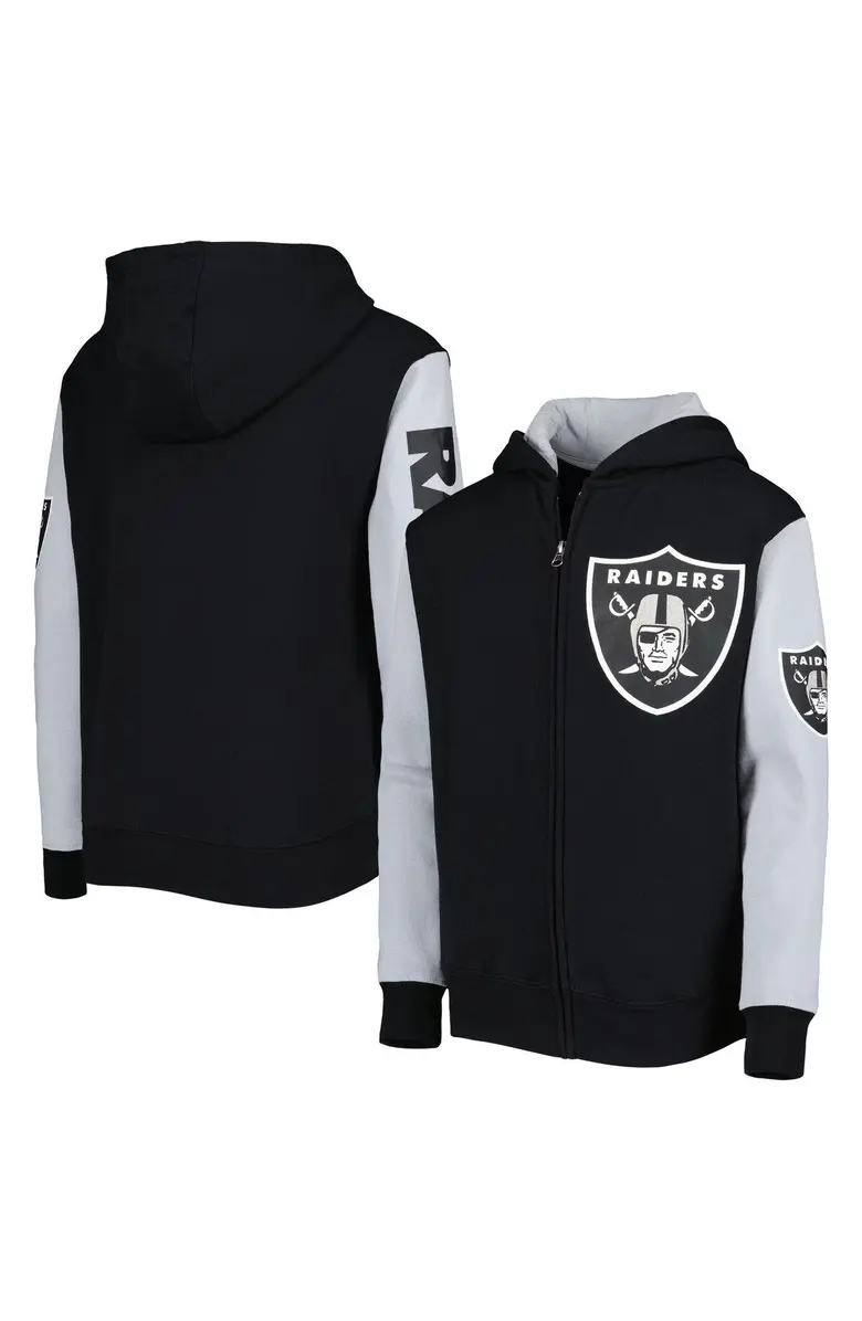 LAS VEGAS RAIDERS YOUTH POSTER BOARD FULL -ZIP HOODED SWEATSHIRT