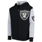 LAS VEGAS RAIDERS YOUTH POSTER BOARD FULL -ZIP HOODED SWEATSHIRT