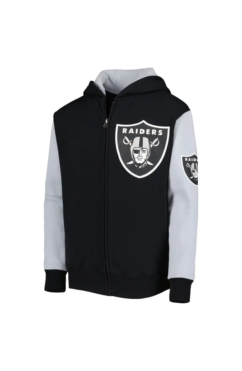 LAS VEGAS RAIDERS YOUTH POSTER BOARD FULL -ZIP HOODED SWEATSHIRT