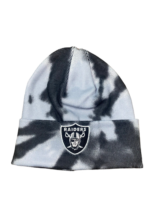 LAS VEGAS RAIDERS YOUTH TIE-DYE CUFFED KNIT