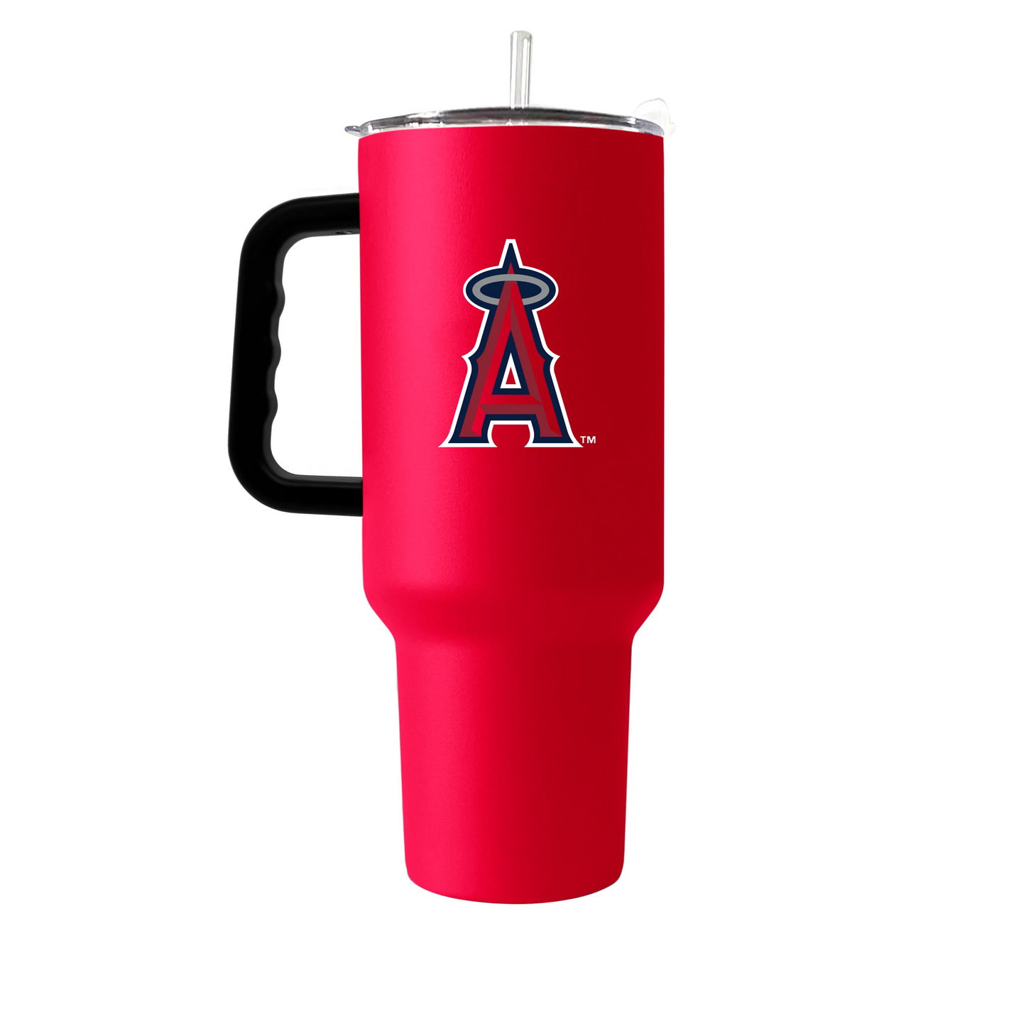 LOS ANGELES ANGELS 40OZ. FLIPSIDE TRAVEL TUMBLER WITH HANDLE