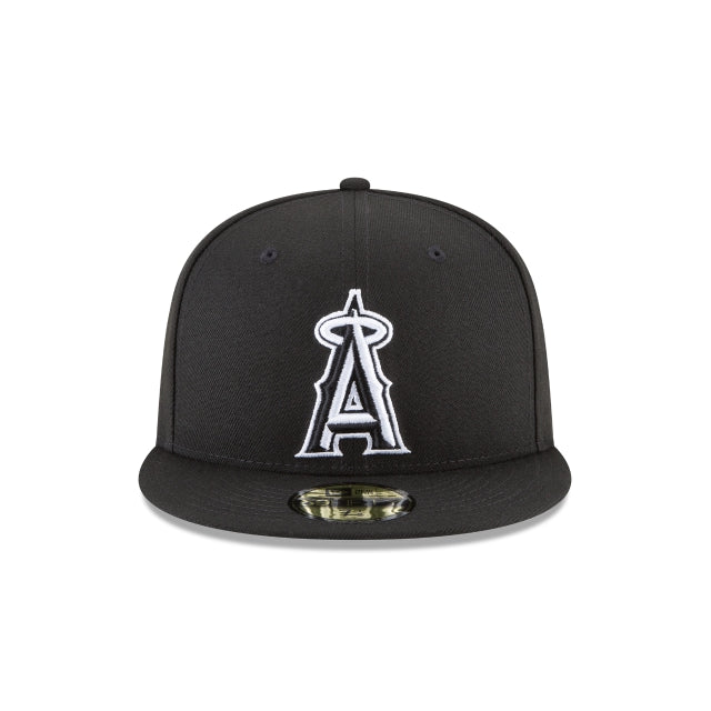 LOS ANGELES ANGELS SIDEPATCH 2010 ALL-STAR GAME 59FIFTY FITTED HAT - BLACK/ WHITE