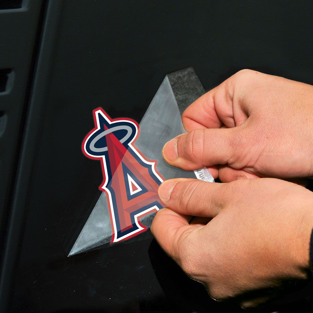 LOS ANGELES ANGELS SLOGAN PERFECT CUT 4"X 4" DECAL SET