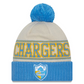 LOS ANGELES CHARGERS 2023 NFL SIDELINE CUFFED KNIT WITH POM - HISTORIC