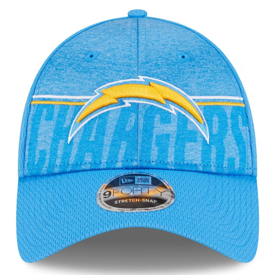 LOS ANGELES CHARGERS 2023 TRAINING CAMP 9FORTY STRETCH SNAP ADJUSTABLE HAT