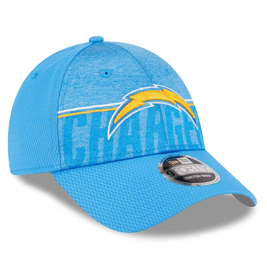LOS ANGELES CHARGERS 2023 TRAINING CAMP 9FORTY STRETCH SNAP ADJUSTABLE HAT