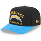 LOS ANGELES CHARGERS 2025 NFL DRAFT 9FIFTY A-FRAME SNAPBACK HAT - BLACK/BLUE