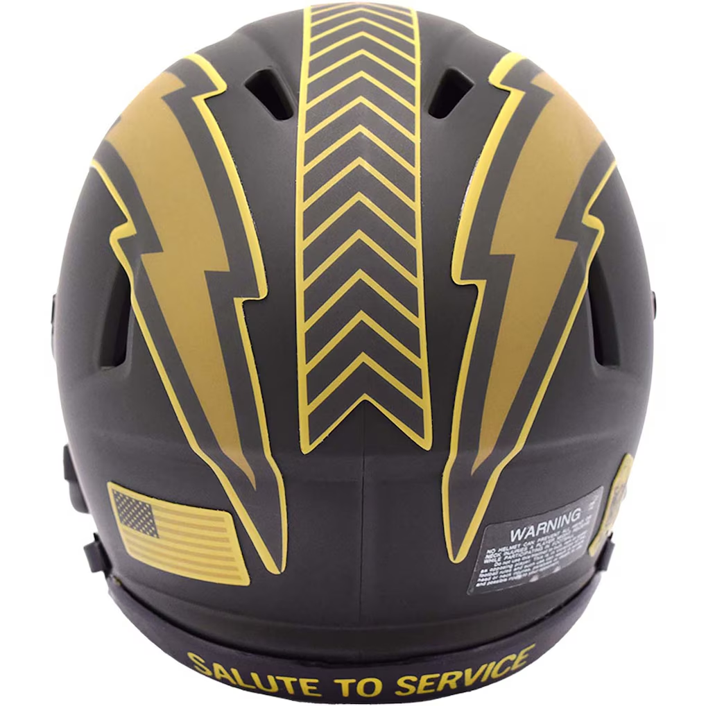 LOS ANGELES CHARGERS 2025 NFL SALUTE TO SERVICE RIDDELL SPEED MINI HELMET