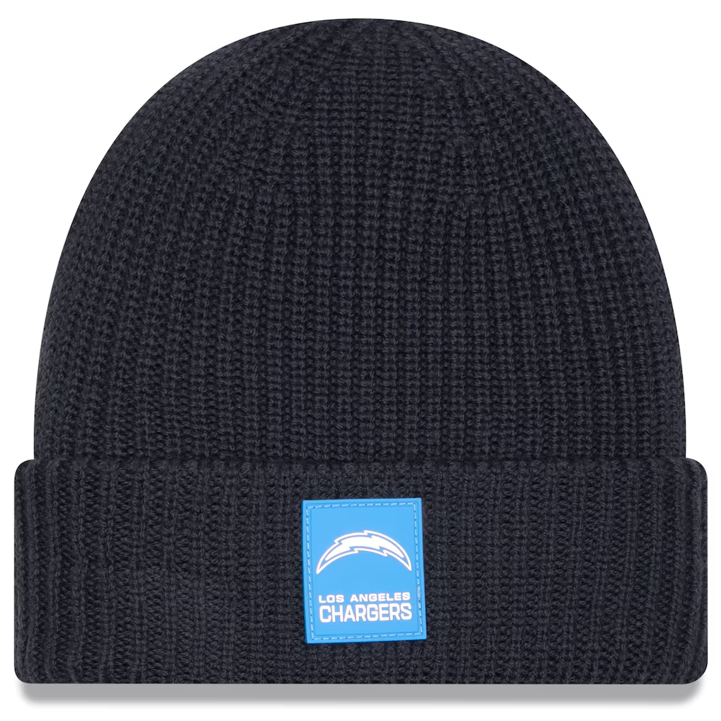 LOS ANGELES CHARGERS 2025 SIDELINE COLD WEATHER CUFFED KNIT - CHARCOAL