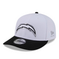 LOS ANGELES CHARGERS 2026 NFL DRAFT CASUAL CLASSIC ADJUSTABLE HAT - WHITE/BLACK
