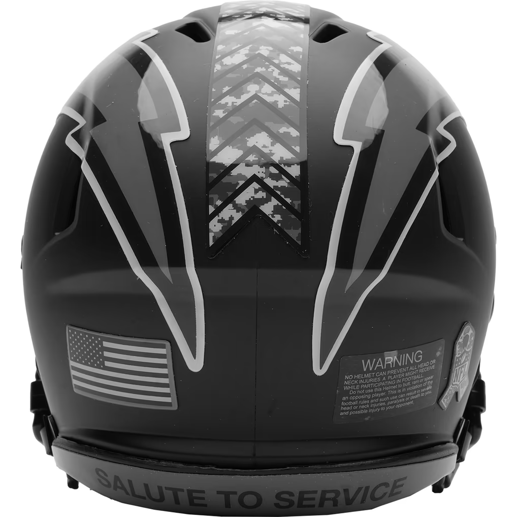 LOS ANGELES CHARGERS 2026 NFL SALUTE TO SERVICE RIDDELL SPEED MINI HELMET