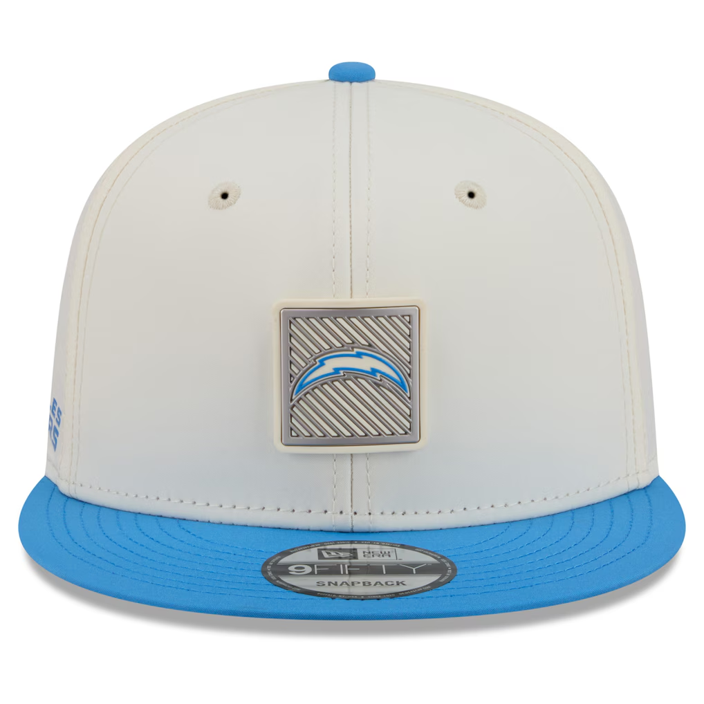 LOS ANGELES CHARGERS 2026 NFL TRAINING CAMP 9FIFTY SNAPBACK HAT - CHROME WHITE/POWDER BLUE
