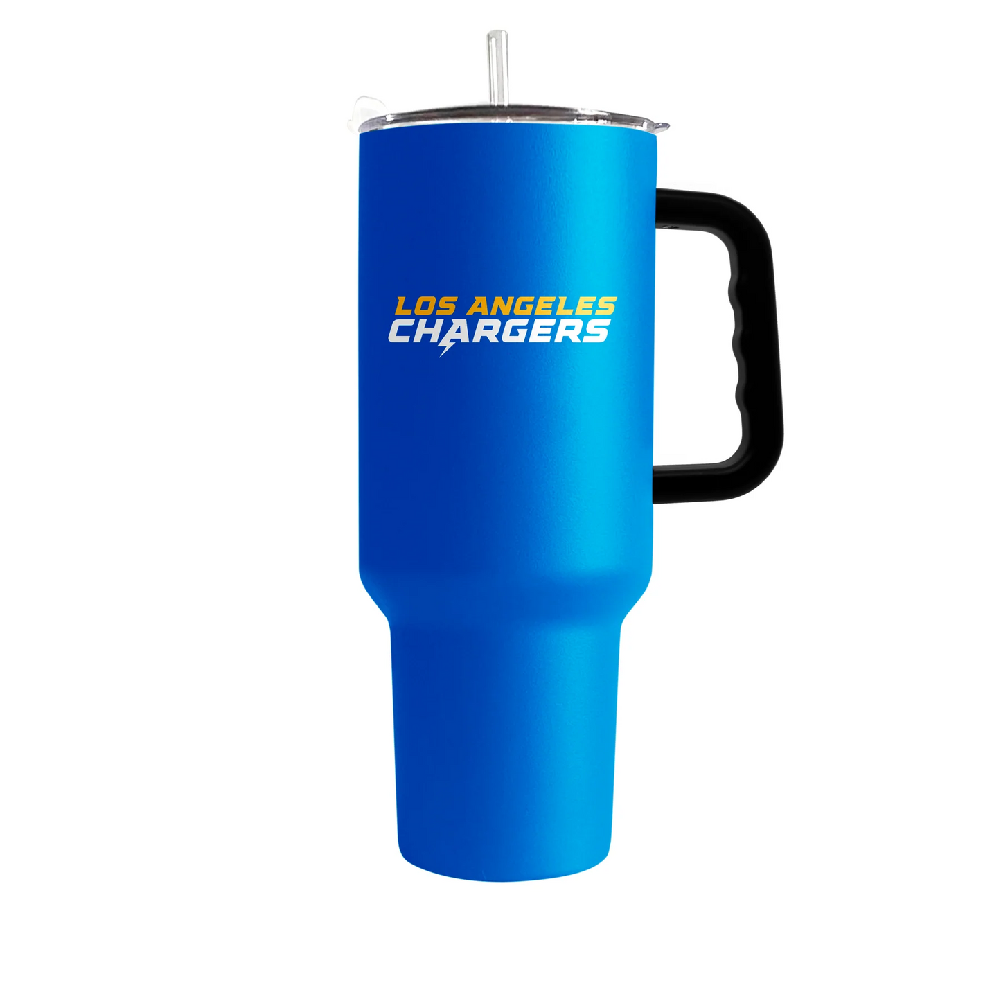 LOS ANGELES CHARGERS 40OZ. FLIPSIDE TRAVEL TUMBLER WITH HANDLE