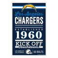 LOS ANGELES CHARGERS HOME WORDAGE 11X17 CARTEL DE PARED