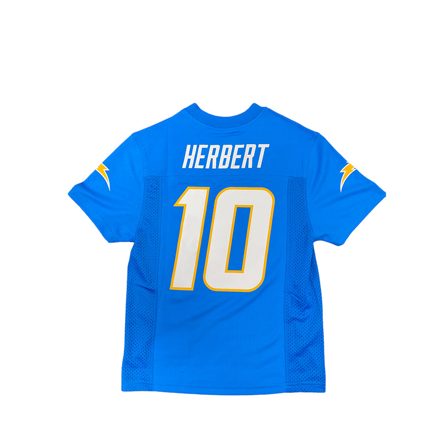LOS ANGELES CHARGERS JUSTIN HERBERT YOUTH MID TIER JERSEY - POWDER BLUE