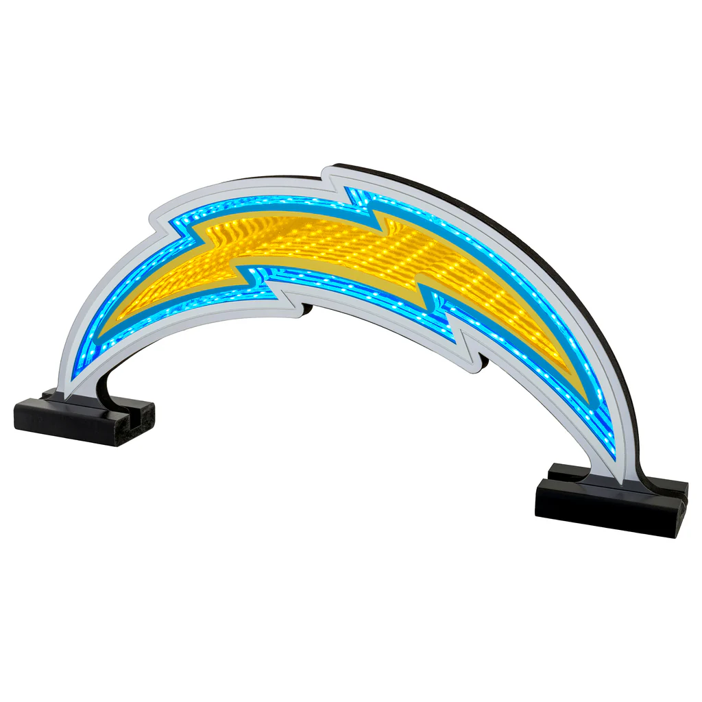 LOS ANGELES CHARGERS LED INFINITY LOGO LIGHT