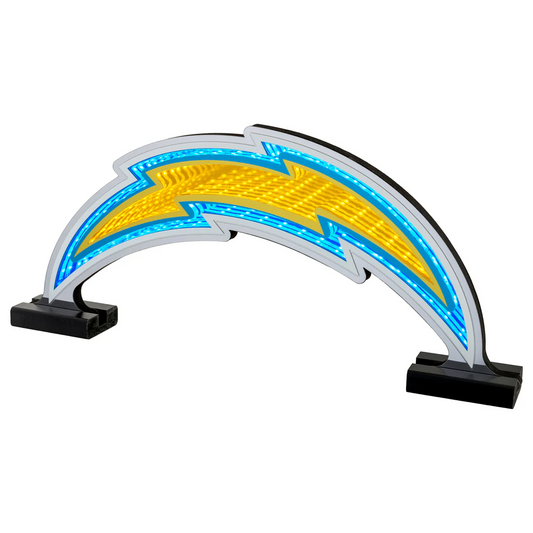 LOS ANGELES CHARGERS LED INFINITY LOGO LIGHT
