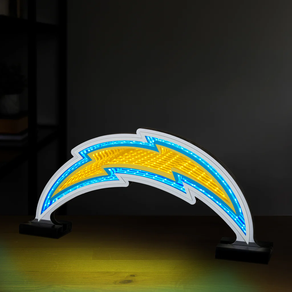 LOS ANGELES CHARGERS LED INFINITY LOGO LIGHT