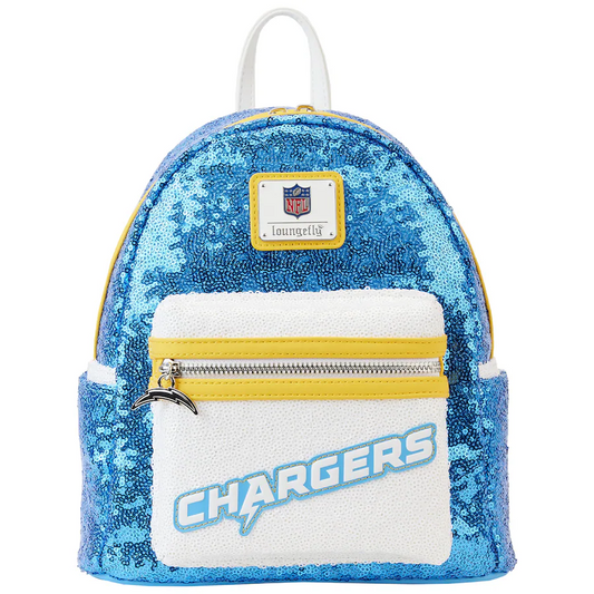 LOS ANGELES CHARGERS LOUNGEFLY SEQUIN MINI BACKPACK