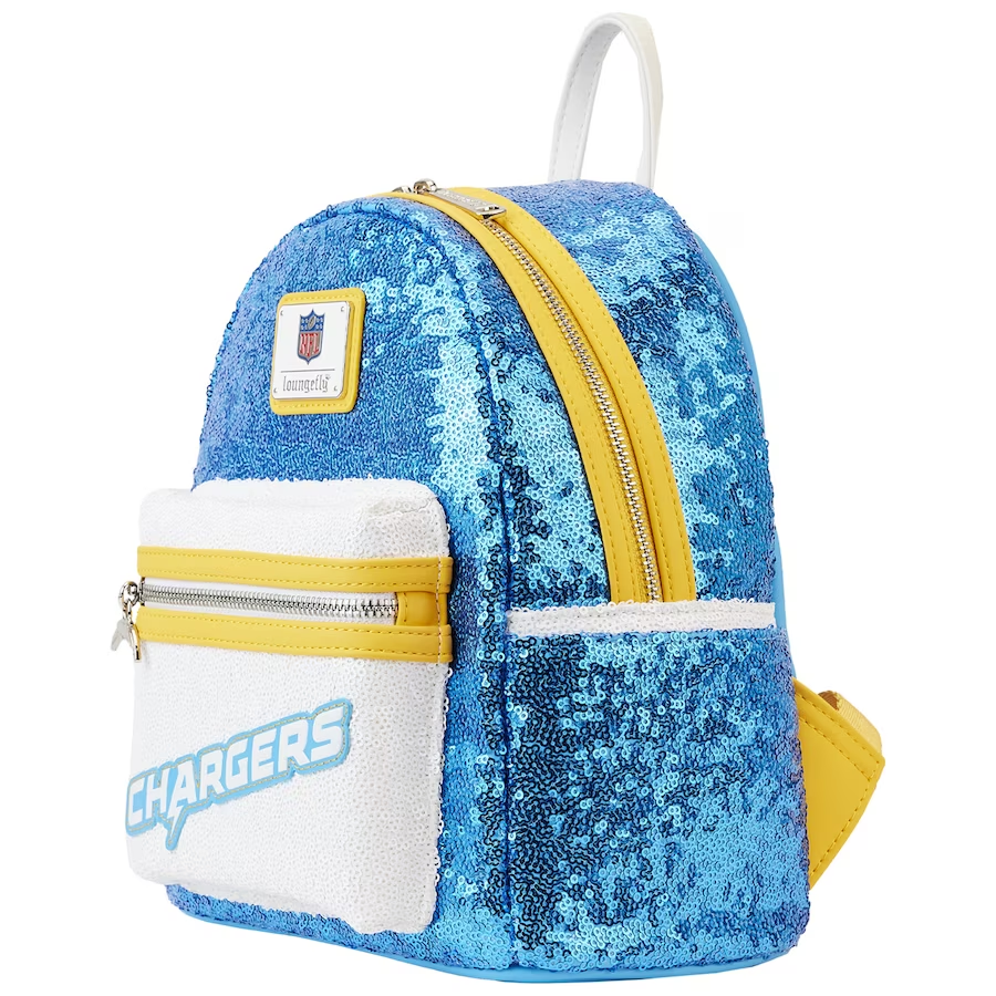 LOS ANGELES CHARGERS LOUNGEFLY SEQUIN MINI BACKPACK