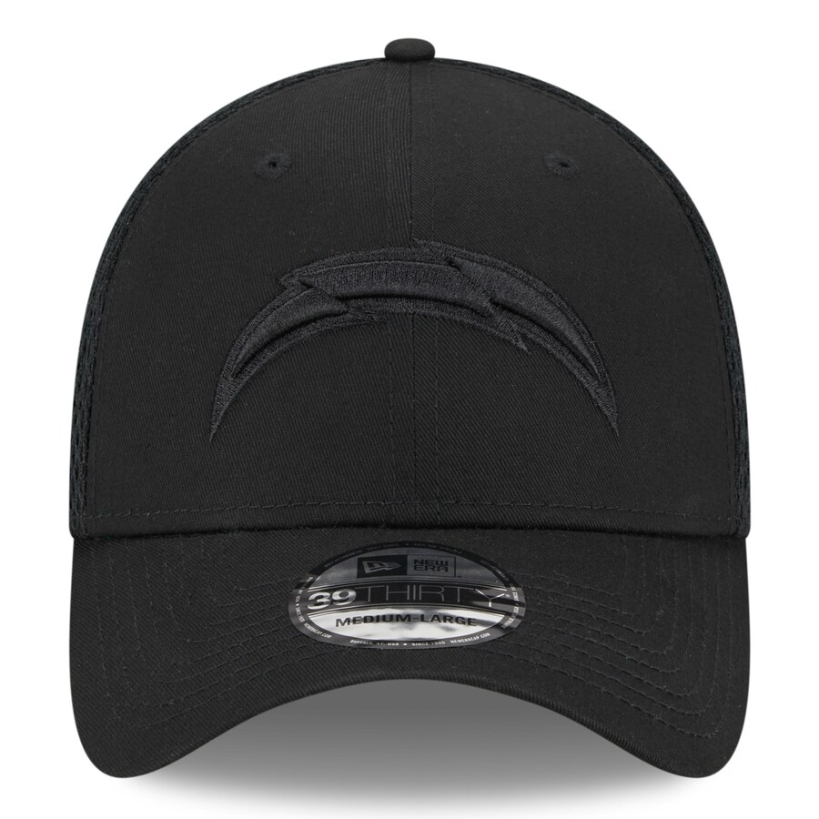 LOS ANGELES CHARGERS MAIN NEO 39THIRTY FLEX FIT HAT - BLACK/BLACK