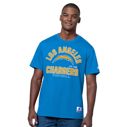 LOS ANGELES CHARGERS MEN'S G-III DEFENDER T-SHIRT - POWDER BLUE