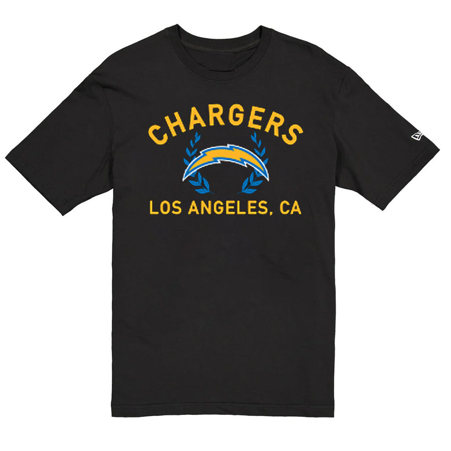 LOS ANGELES CHARGERS MEN'S NEW ERA 2025 NFL DRAFT T-SHIRT - BLACK