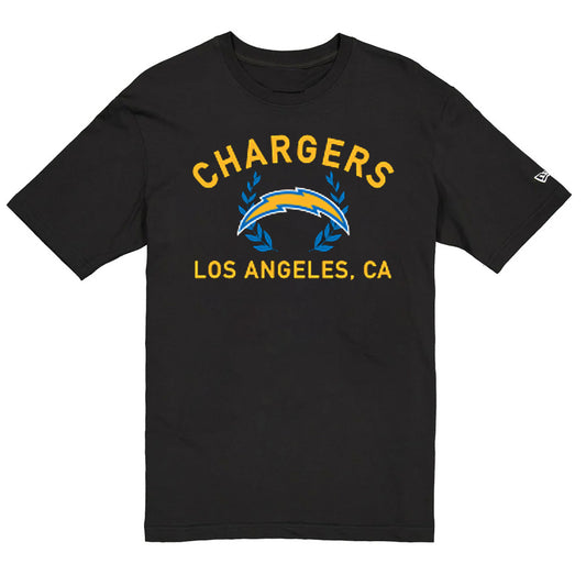 LOS ANGELES CHARGERS MEN'S NEW ERA 2025 NFL DRAFT T-SHIRT - BLACK