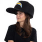 LOS ANGELES CHARGERS NOGGIN OVERSIZED HAT - BLACK