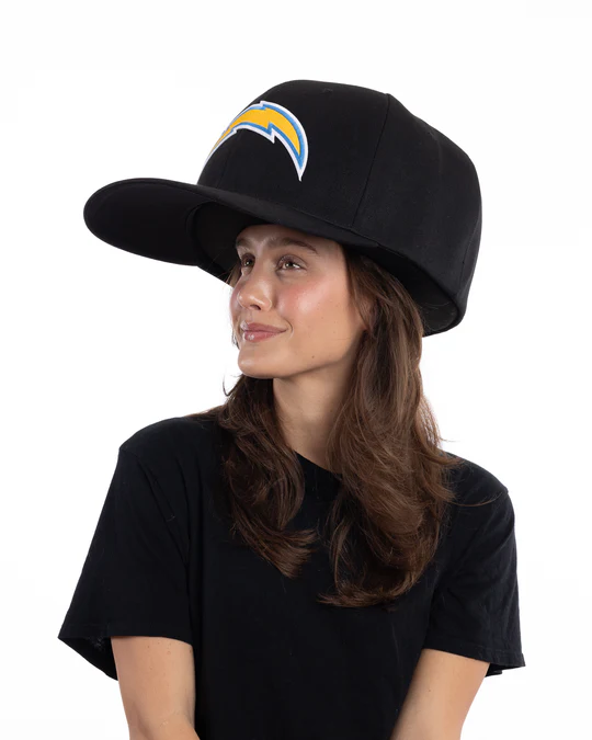 LOS ANGELES CHARGERS NOGGIN OVERSIZED HAT - BLACK