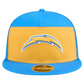 LOS ANGELES CHARGERS OUTDOOR SPLIT PANEL TRUCKER 9FIFTY SNAPBACK HAT