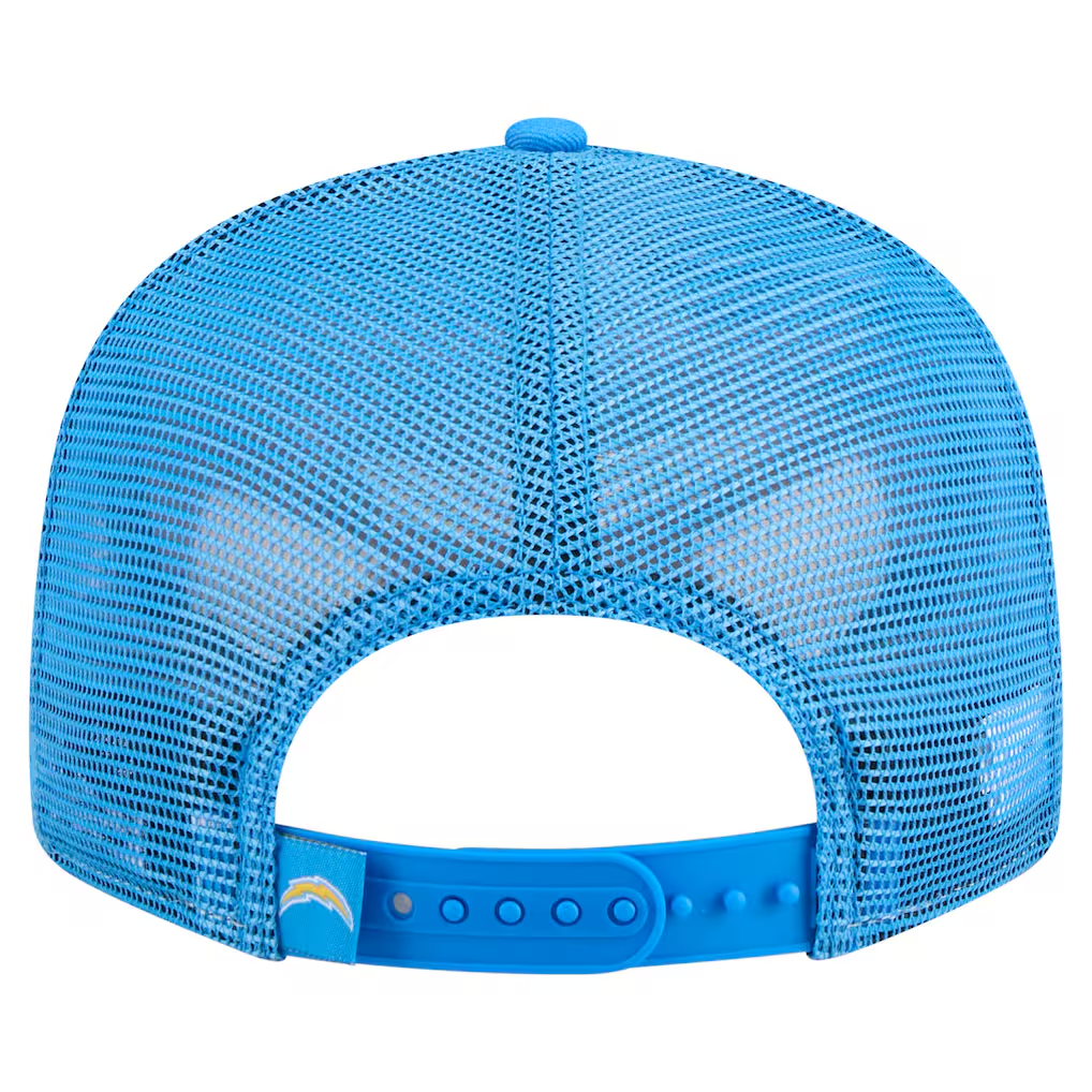 LOS ANGELES CHARGERS OUTDOOR SPLIT PANEL TRUCKER 9FIFTY SNAPBACK HAT