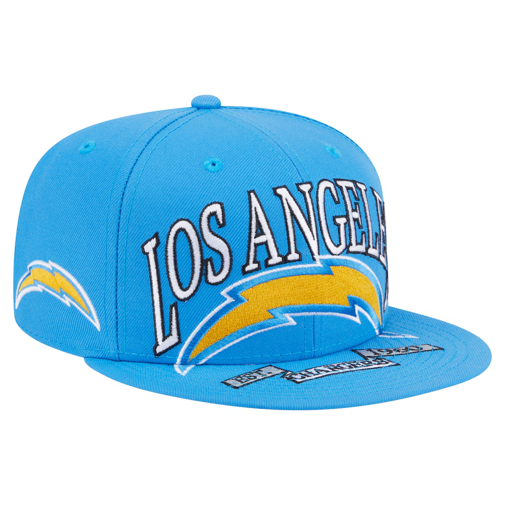 LOS ANGELES CHARGERS OVERSIZED 59FIFTY FITTED HAT - POWDER BLUE