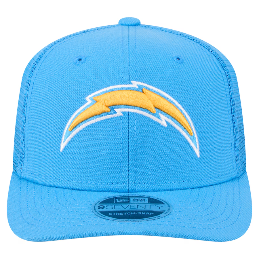 LOS ANGELES CHARGERS TEAM COLLECTION 9SEVENTY STRETCH SNAP ADJUSTABLE HAT - POWDER BLUE