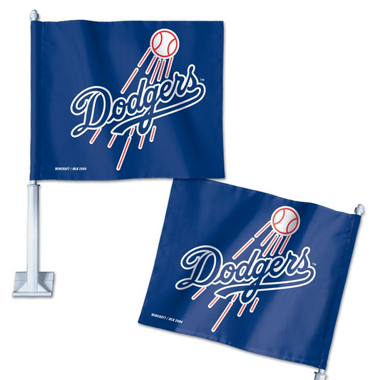 LOS ANGELES DODGERS 11.75" X 14"  CAR FLAG