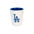 LOS ANGELES DODGERS 2 OZ. TEAM SHOT GLASS - WHITE