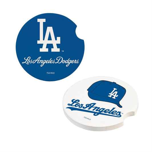 LOS ANGELES DODGERS 2-PIECE CAR COASTER SET