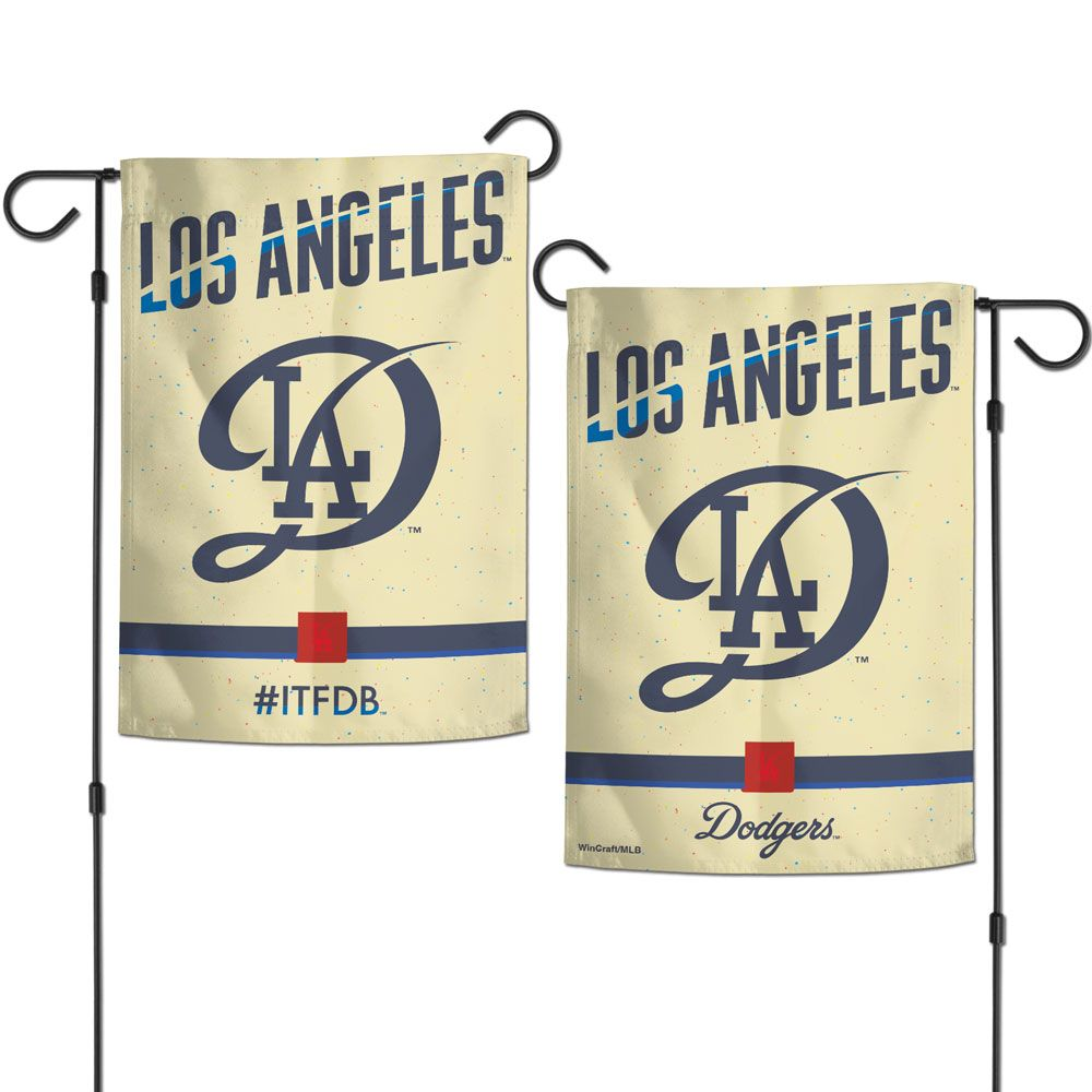 LOS ANGELES DODGERS 2-SIDED 12.5" X 18" GARDEN FLAG - CITY CONNECT
