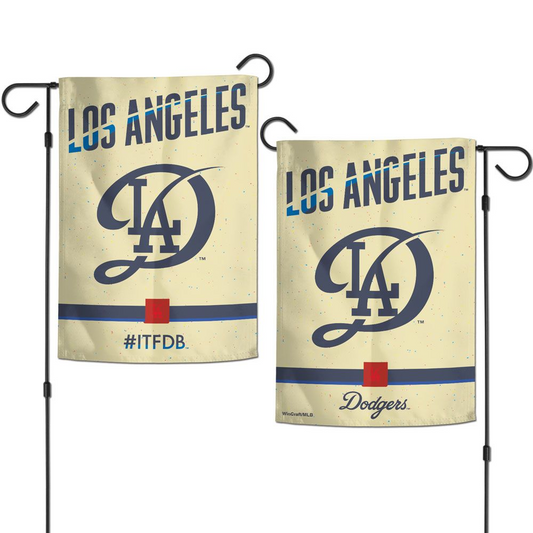LOS ANGELES DODGERS 2-SIDED 12.5" X 18" GARDEN FLAG - CITY CONNECT