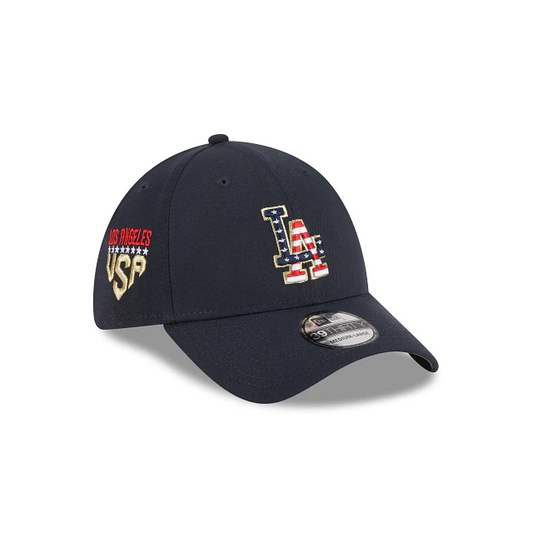 LOS ANGELES DODGERS 2023 4TH OF JULY 39THIRTY FLEX FIT HAT